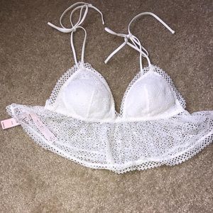 White bralette shirt